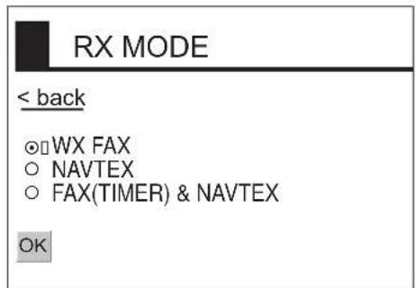 FURUNO FAX30 - 受信モード - 1