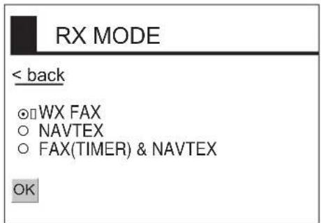 FURUNO FAX30 - 受信モード - 1