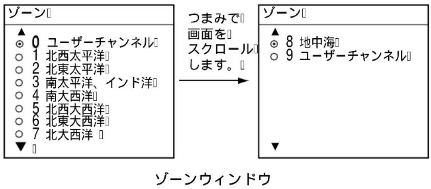FURUNO FAX30 - [ゾーン] ソフトキーを押します。 - 1