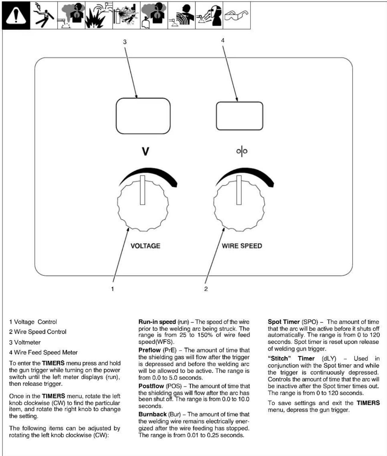 Miller Matic 252 - 5-4. Timers - 1