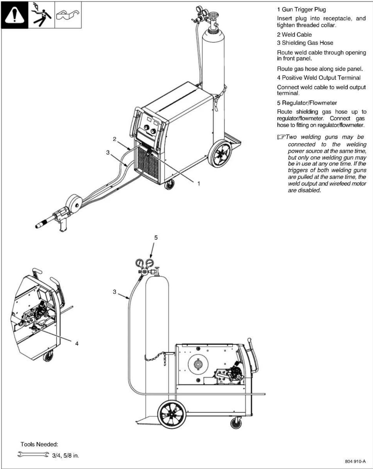 Miller Matic 252 - 4-6. Connecting Spoolmatic® 15A Or 30A Gun - 1