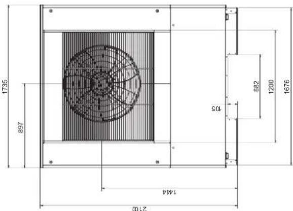 WEISHAUPT WWP L 17 A - Schéma coté WWP L 40 A - 1