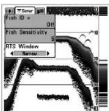HUMMINBIRD Matrix 20 - Fenêtre sonar en temps réel (RTS) - 2