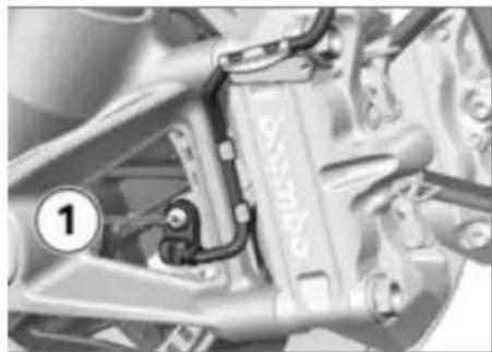 BMW S 1000 R (2016) - Αφαίρεση μπροστινού τροχού - 1