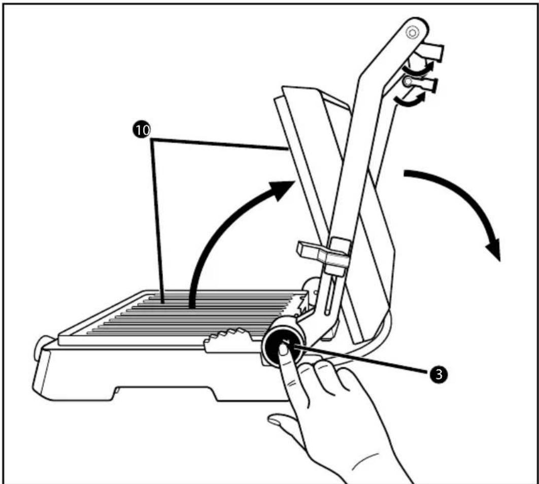 SILVERCREST SKGE 2000 C3 - "Table grill" position - 1
