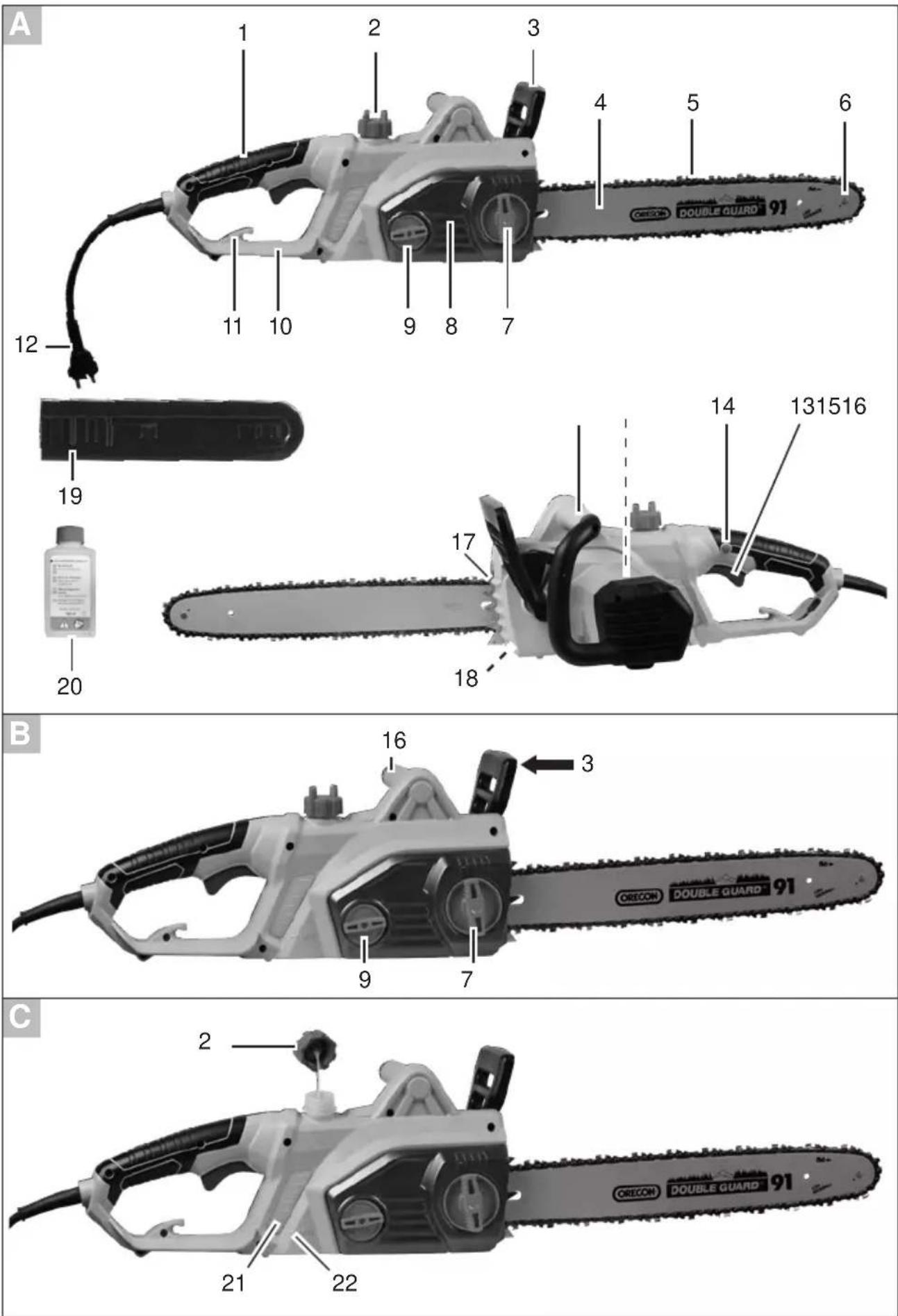 FLORABEST FKS 2200 G4 - ELECTRIC CHAINSAW - 1