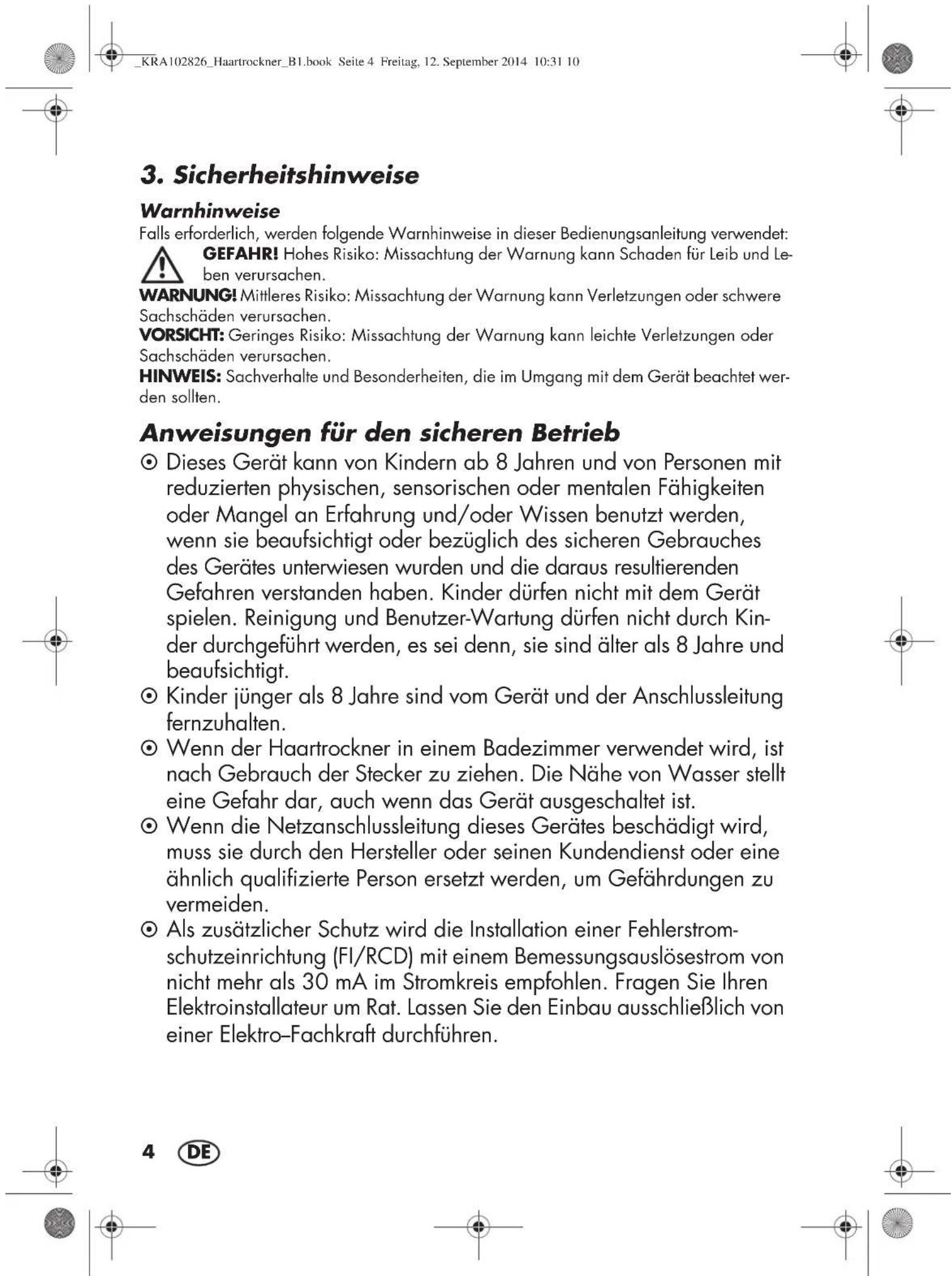 SILVERCREST SHTK 2000 C1 - WARNING vor Verletzungen! - 5