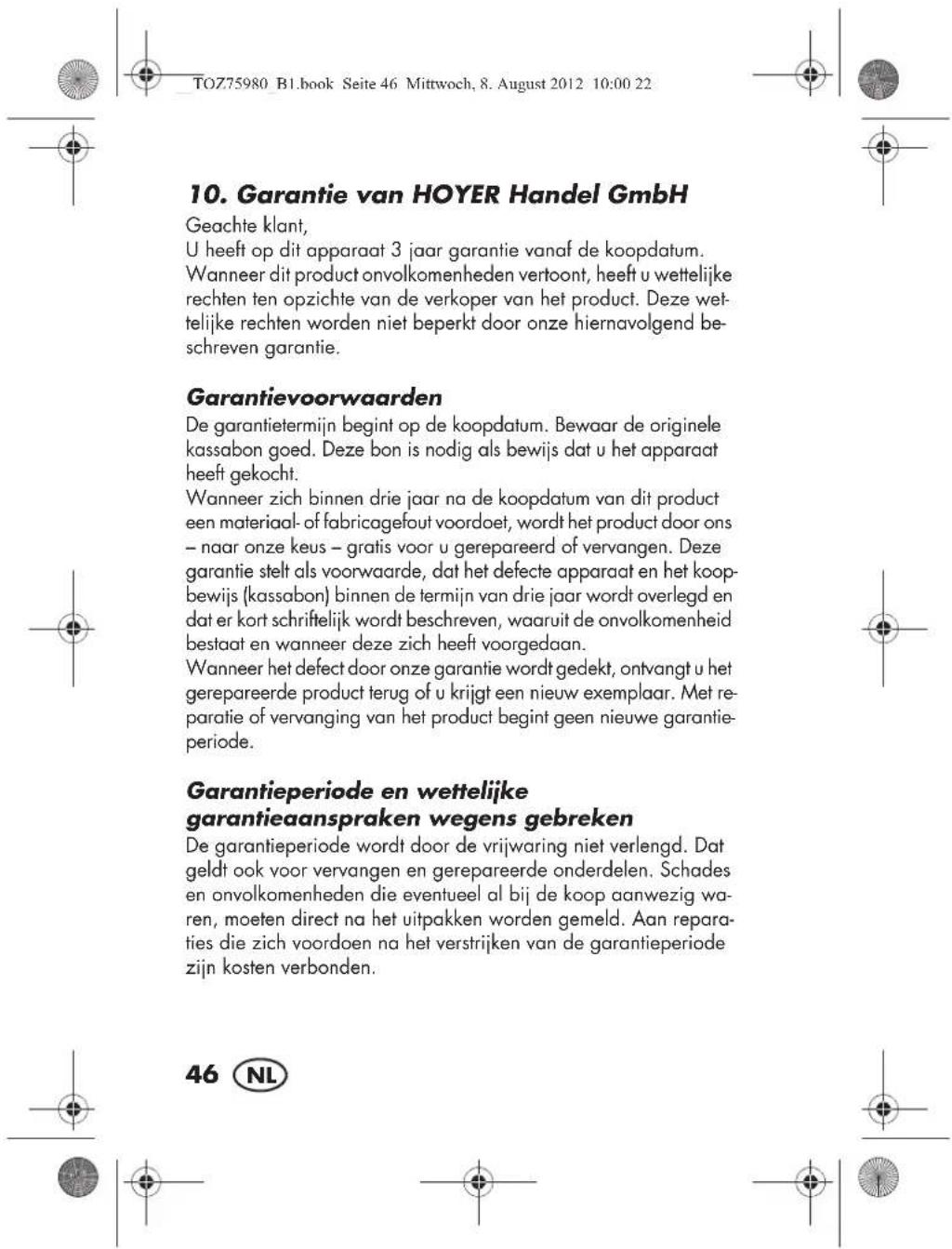 SILVERCREST SKH 60 A1 - Conformiteitsverklaring - 10
