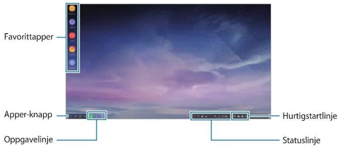 SAMSUNG DeX Pad EEM5100 - Bruke startskjermbildet - 1