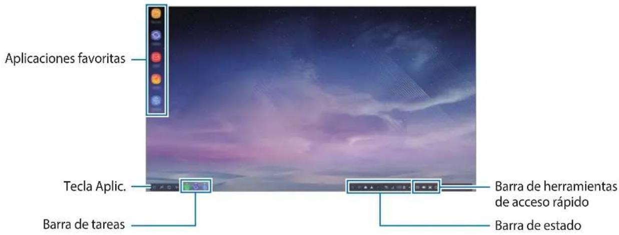 SAMSUNG DeX Pad EEM5100 - Uso de la pantalla de inicio - 1