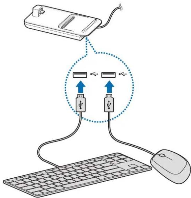 SAMSUNG DeX Pad EEM5100 - Connecting via cable - 1