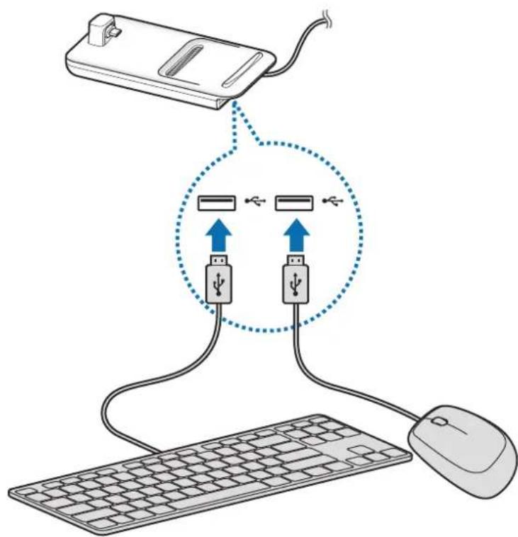 SAMSUNG DeX Pad EEM5100 - Connecting via cable - 1