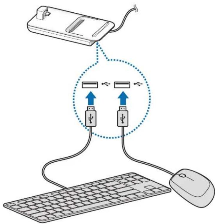 SAMSUNG DeX Pad EEM5100 - 透過傳輸線連接 - 1