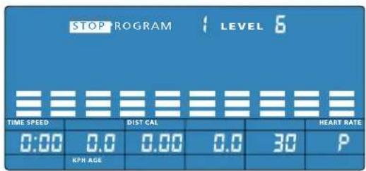 Energetics Exercise Monitor E204 - Manüel program (P 1) - 1
