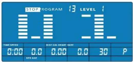 Energetics Exercise Monitor E204 - Benutzer Programm (P13) - 1