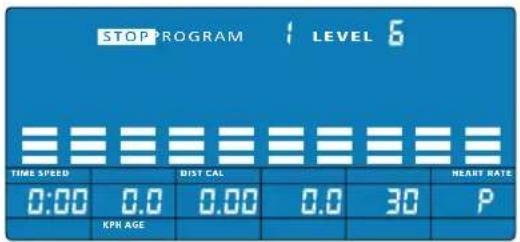 Energetics Exercise Monitor E204 - Eigenschaften des Programms - 1