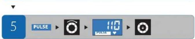 Energetics Exercise Monitor E105 - Réglages pendant l'entrainment - 5