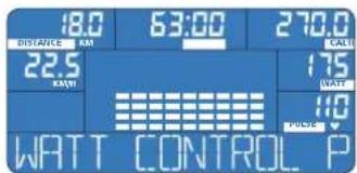 Energetics Exercise Monitor E105 - rogram Watt - 1