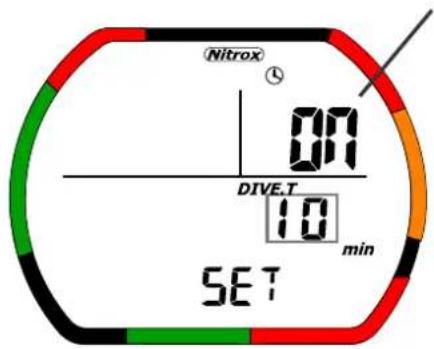 Tusa DCHunter IQ700 - Maximum depth alarm Dive time alarm - 2