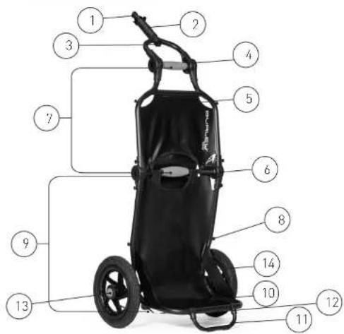 Burley Travoy - Contenu de la boîte : - 2