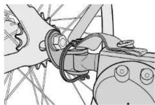 Burley Honey Bee - Démontage de la barre de remorquage de l'attelage - 1