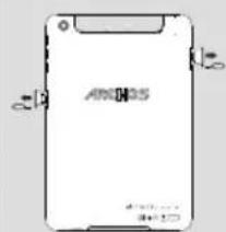 ARCHOS Diamond Tab - Inserir cartões SIM & cartões de memória - 1