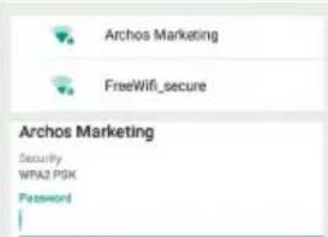 ARCHOS Diamond Tab - WiFi connection - 4