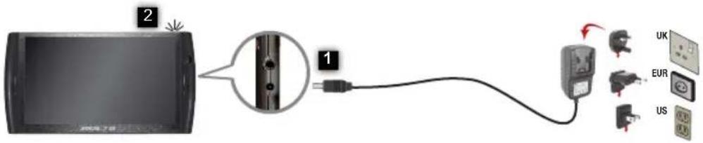 ARCHOS Arnova 7e G2 Dual Touch - De batterijen laden - 3
