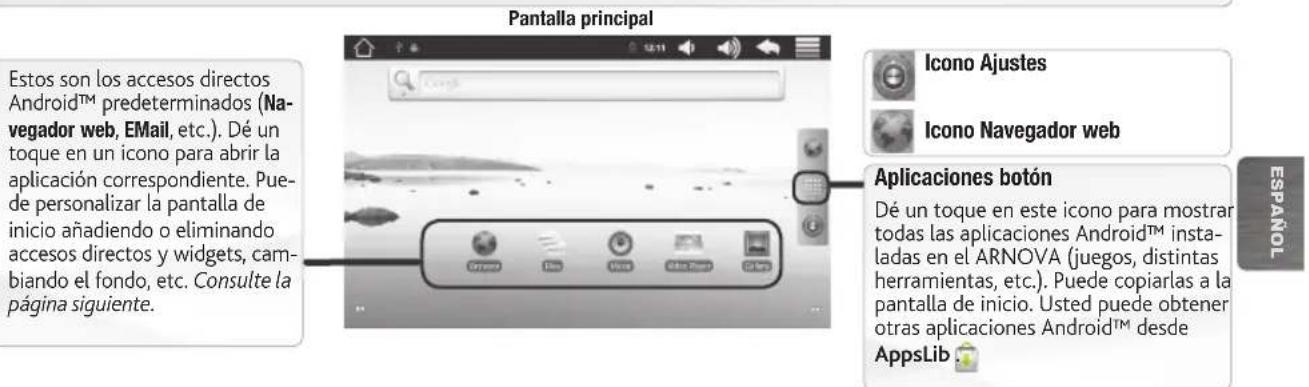 ARCHOS Arnova 7e G2 Dual Touch - LA INTERFAZ DEL ARNOVA - 1