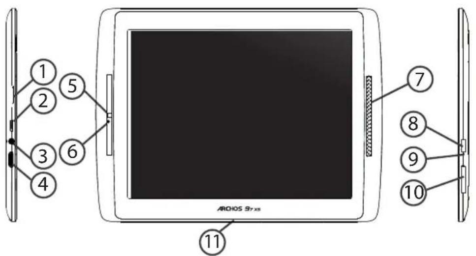 ARCHOS 97 XS - Description of the device - 1