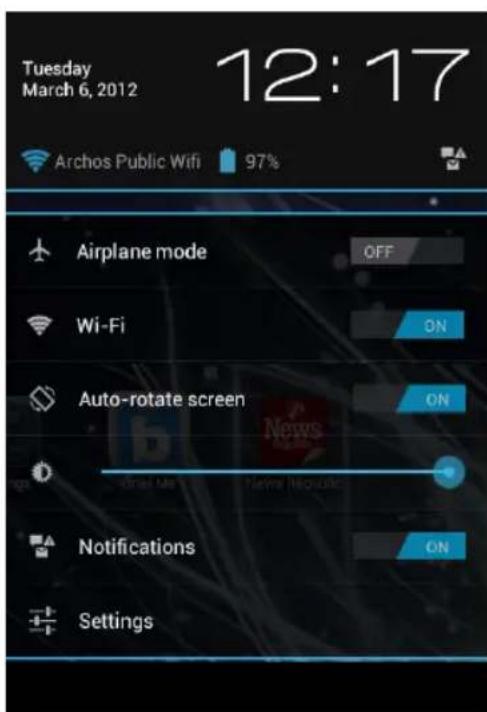 ARCHOS 97 XS - El Interfaz Android™ - 1
