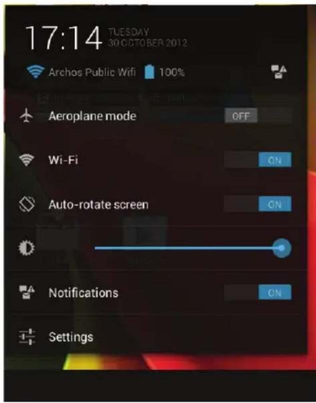 ARCHOS Cobalt 97 - The Android™ Interface - 1