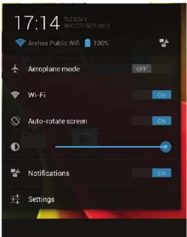 ARCHOS Cobalt 97 - Die Android™ Benutzeroberfläche - 1