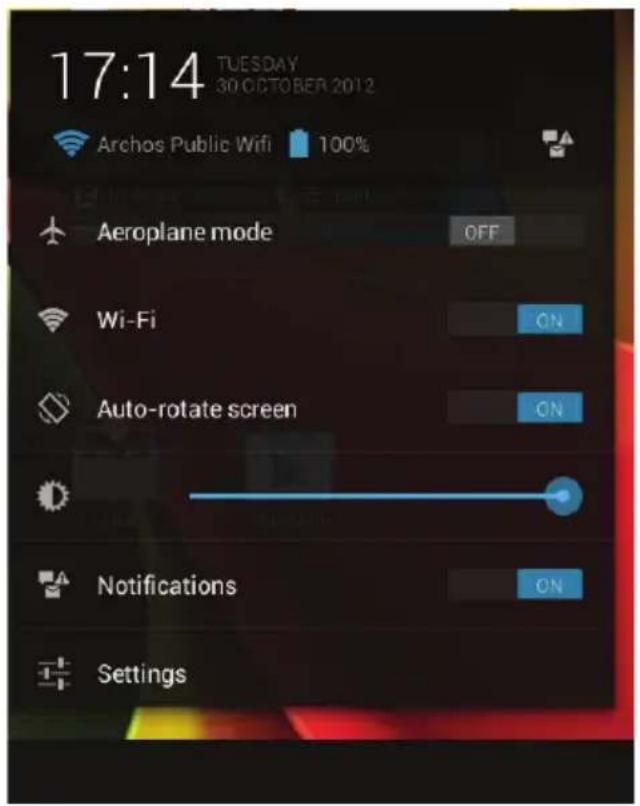 ARCHOS Cobalt 97 - L'interface Android™ - 1