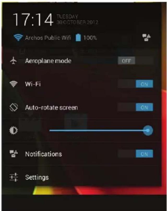 ARCHOS Cobalt 97 - Интерфейс Android™ - 1