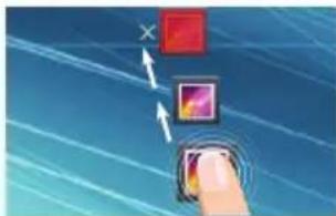ARCHOS Carbon 80 - Moving a home screen item: - 1