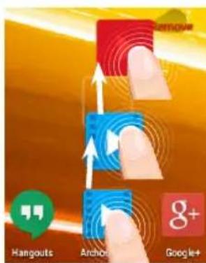 ARCHOS Platinum 70 - Ein Element vom Startbildschirm verschieben: - 1