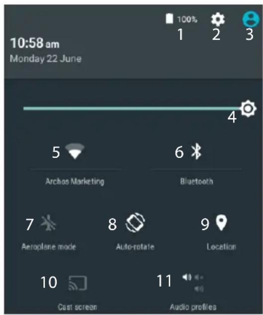 ARCHOS Platinum 70 - Иntepфс Android™ - 1