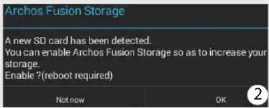 ARCHOS Magnus Plus 101 - Fusion Storage instellen - 2