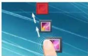 ARCHOS Magnus Plus 101 - Spostare una voce della schermata iniziale: - 1