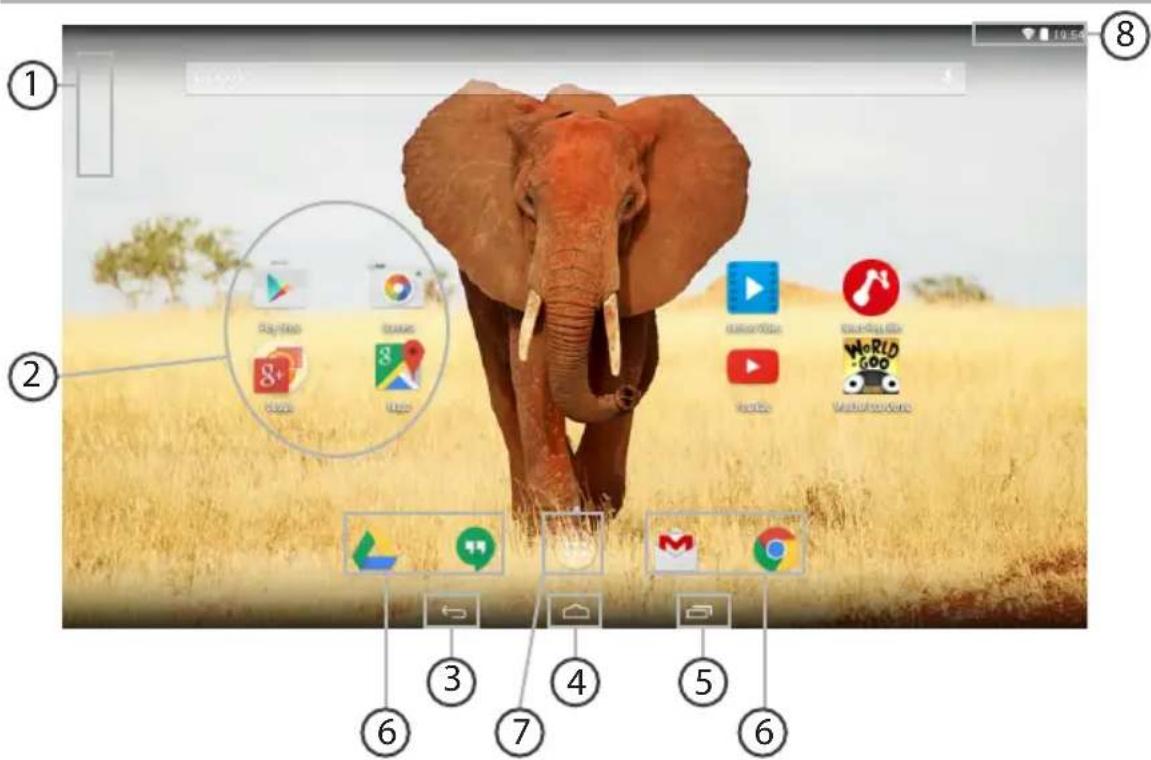 ARCHOS Magnus Plus 101 - Az Android™ kezelőfelülete - 1