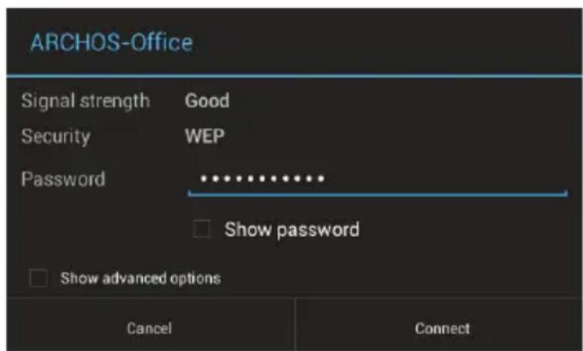ARCHOS Copper 101 - Connecting to a WiFi Network - 6