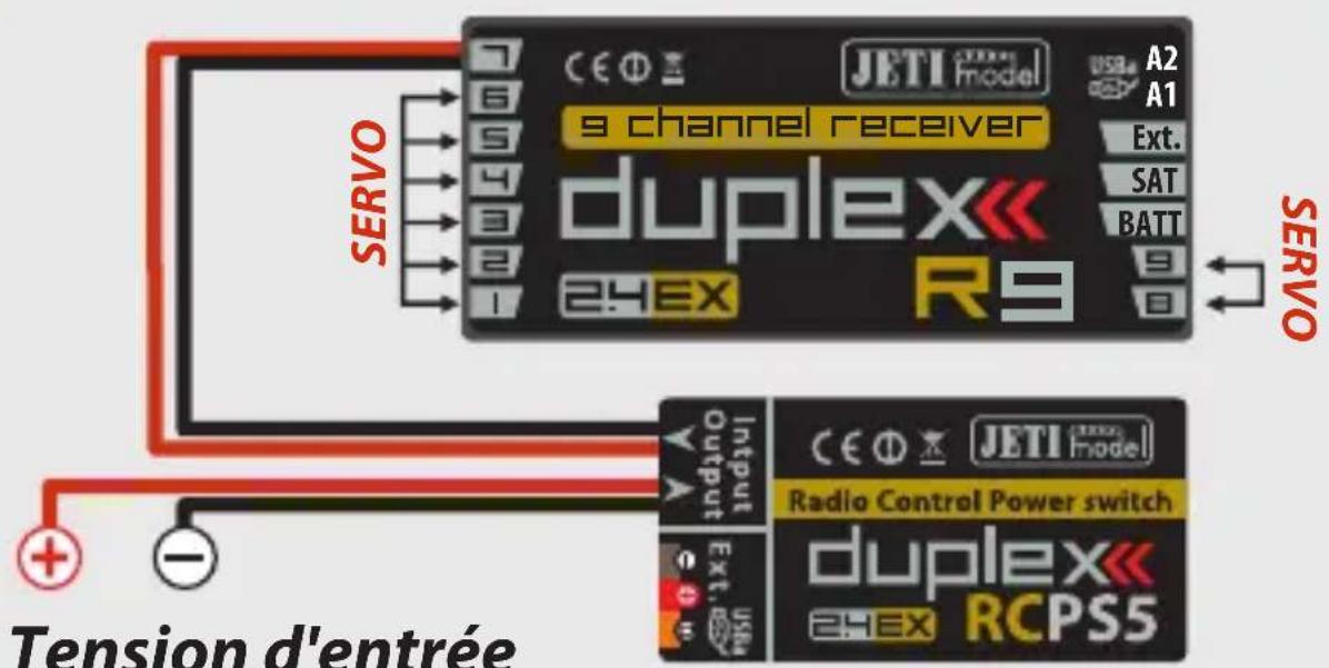 JETI JDEXRCSW - Examples de connexion - 2