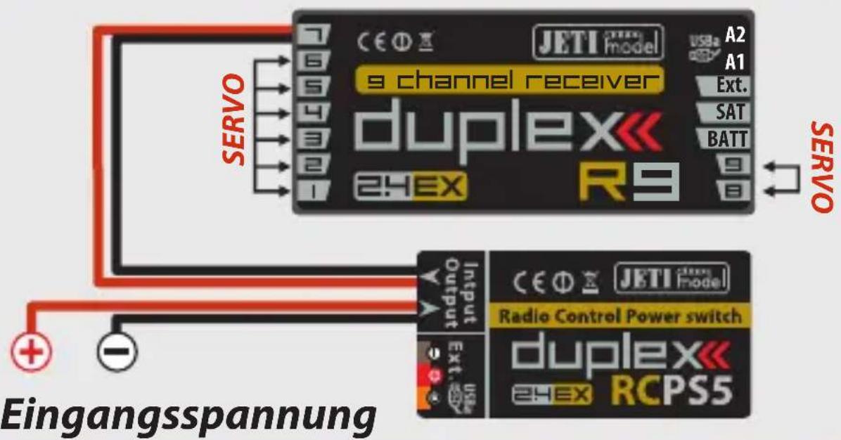 JETI JDEXRCSW - Anschlussbeispiele - 2