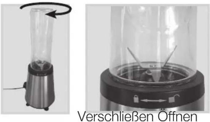 KORONA 24300 - Zusammensetzen bzw. Demontage des Mixbehälters / Trinkbechers - 2