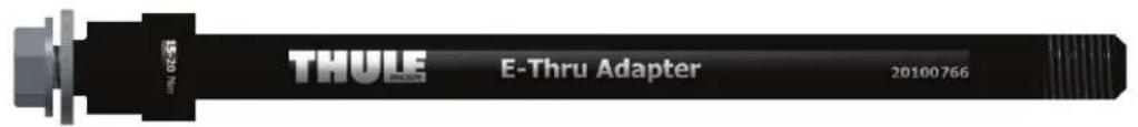 THULE 20110722 - Après avoir identifié les éléments 1-5 ci-dessus, recherche l'adaptateur Thule correspondant à l'axe traversant de votre vélo.\*\* - 3