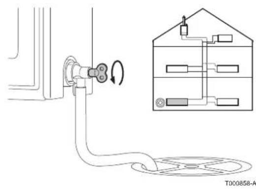 Oertli GMR 3015 Condens - Vidange de l'installation - 3