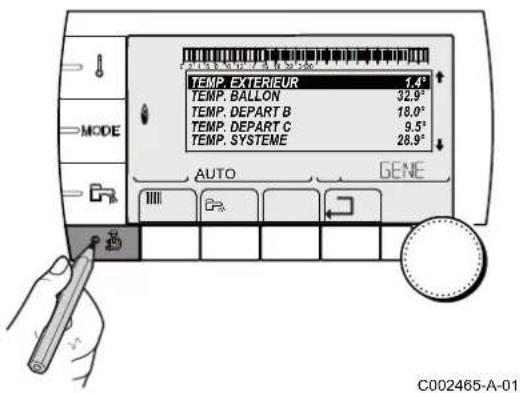 Oertli GMR 3015 Condens - Régler le contraste et l'éclairage de l'affichage - 2