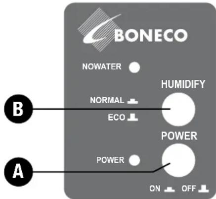 BONECO S150 - Gerä einschalten - 1