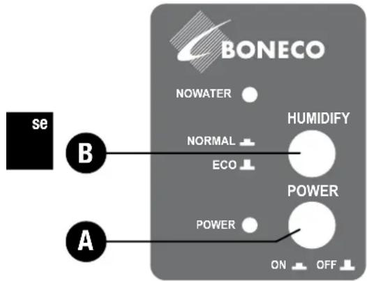 BONECO S150 - Sà hār satter du igāng apparaten - 1